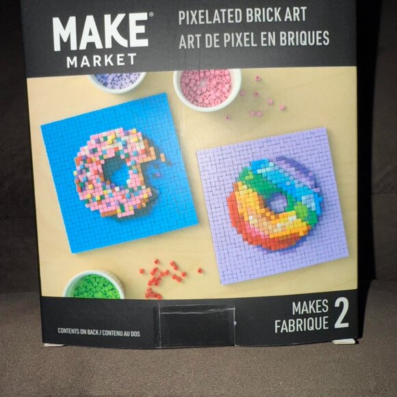Other - Make Market Pixelated Brick Art Kit – Makes 2 Projects (New & Sealed)